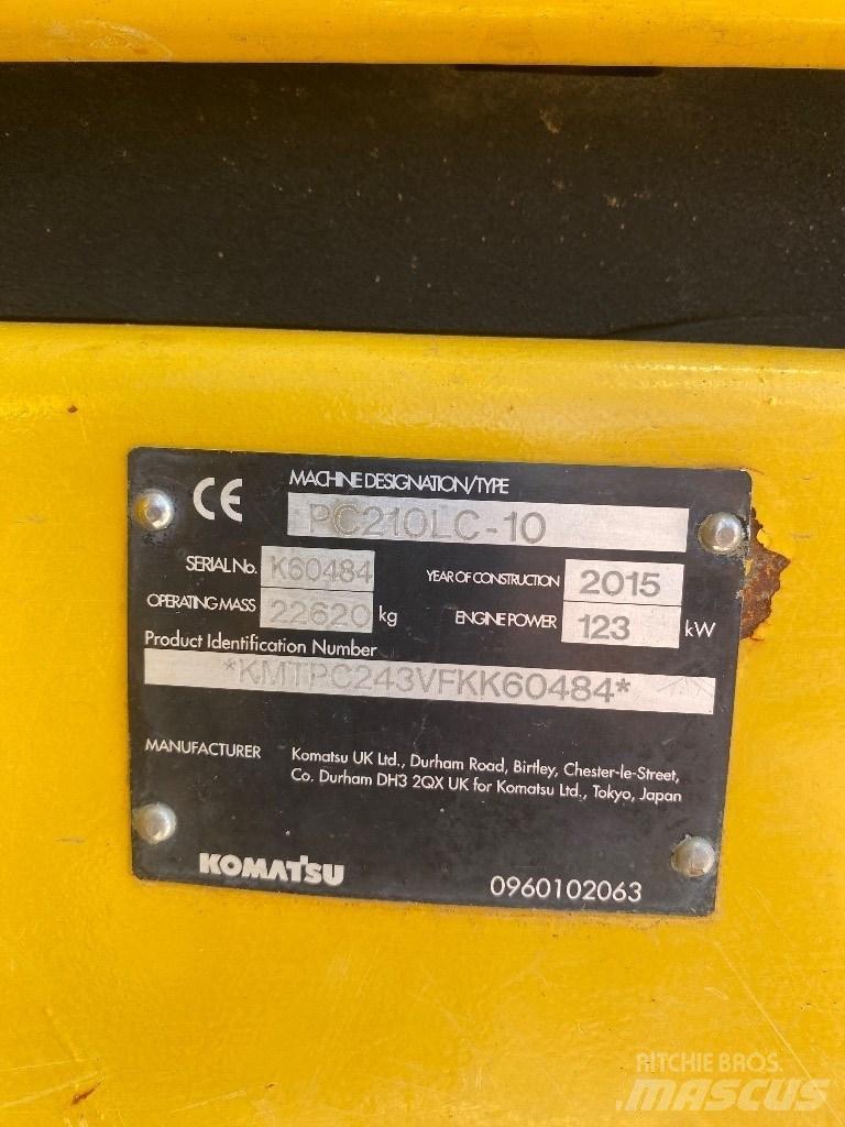 Komatsu PC 210 LC-10 Excavadoras de cadenas