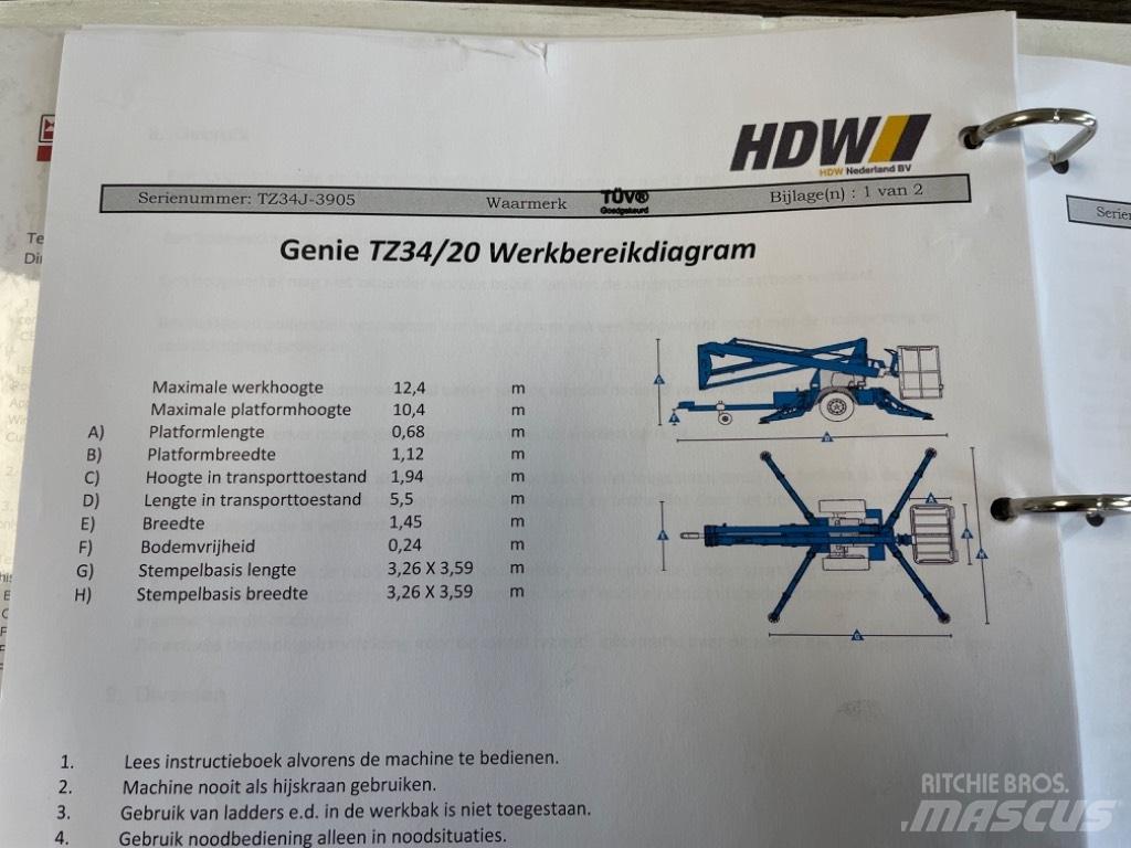 Genie TZ 34/20 Plataformas remolcables