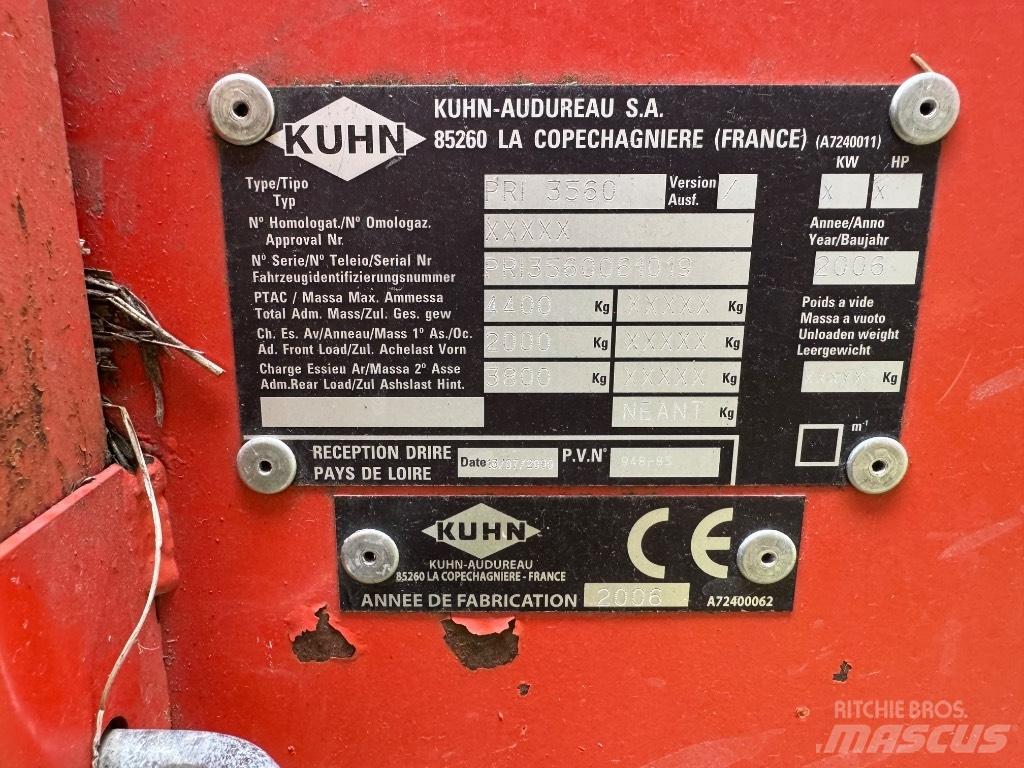 Kuhn Primor 3560 Desmenuzadoras, cortadoras y desenrolladoras de pacas