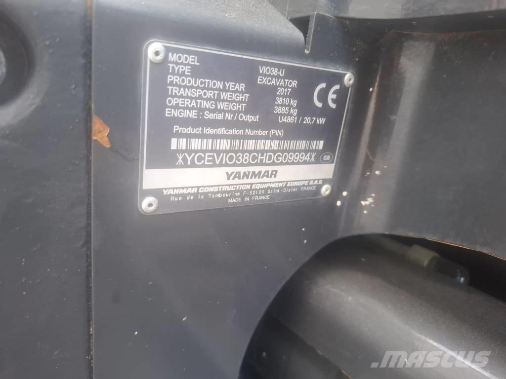 Yanmar Vio 38-U Mini excavadoras < 7t