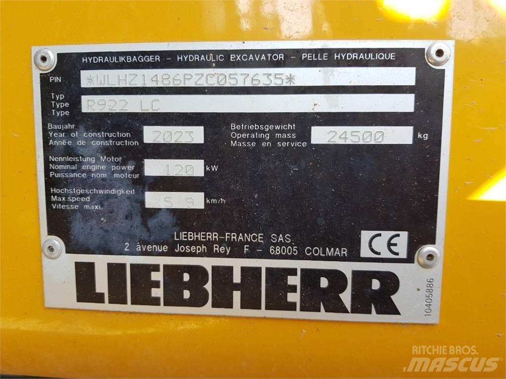 Liebherr R922 Excavadoras de cadenas