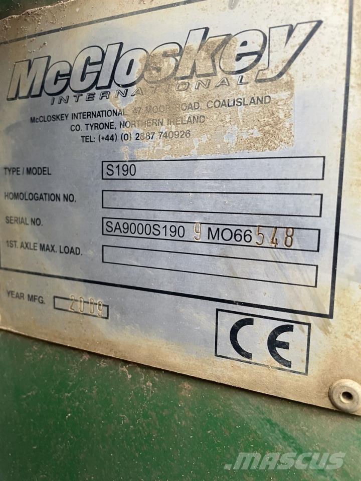 McCloskey S190 Perforadoras para canteras y minas a cielo abierto