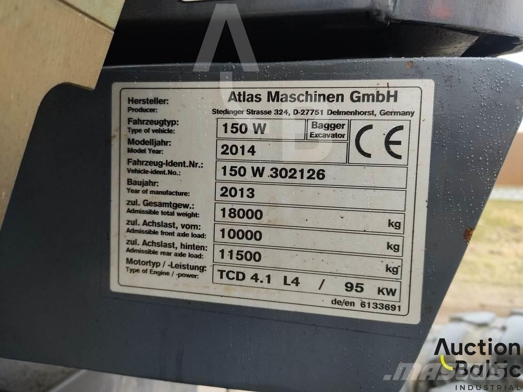 Atlas 150 W Excavadoras de ruedas
