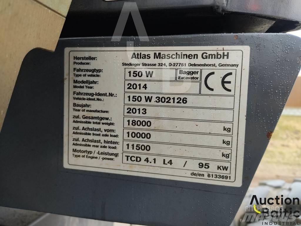 Atlas 150 W Excavadoras de ruedas