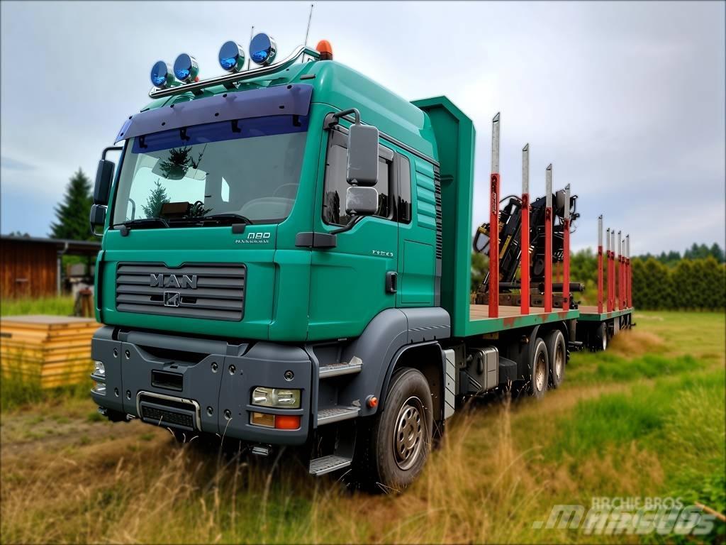 MAN TGA 33.430 Transporte de madera