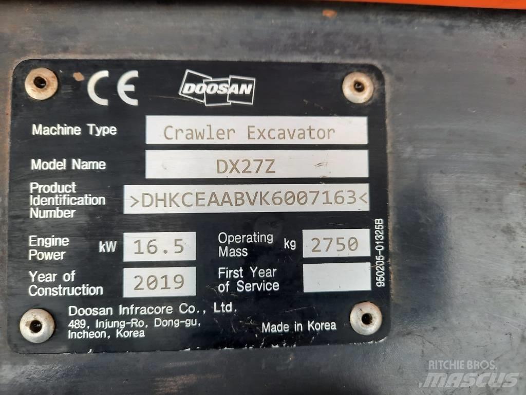 Doosan DX 27 Z Mini excavadoras < 7t