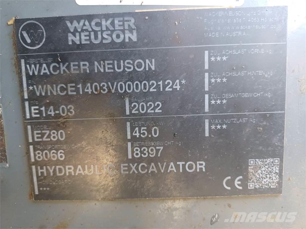 Wacker Neuson EZ80 Excavadoras de cadenas