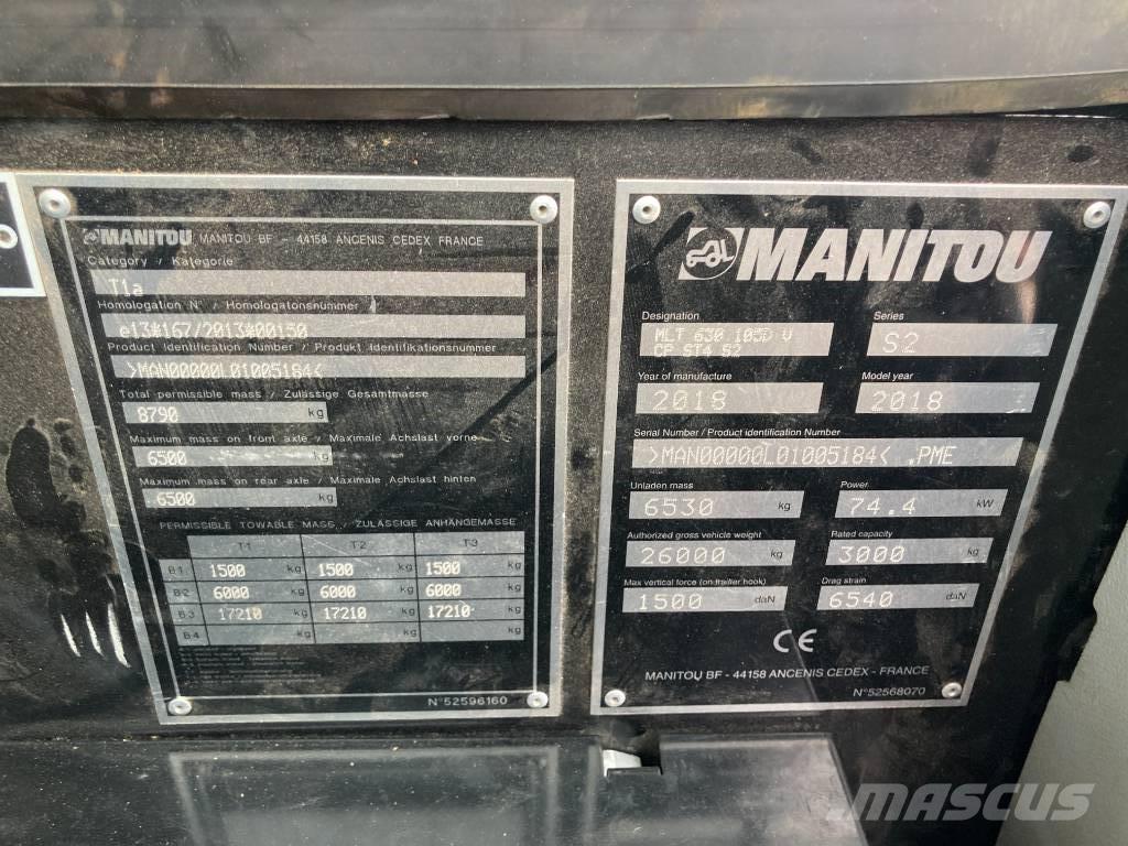 Manitou MLT 630-105 Carretillas telescópicas