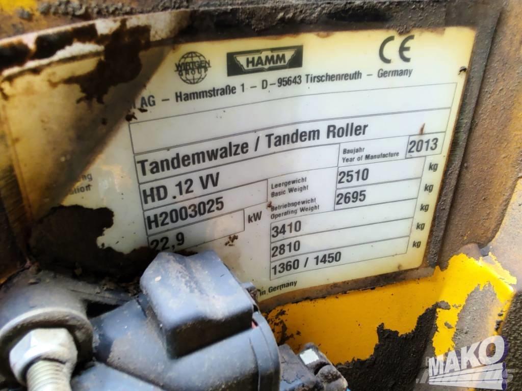 Hamm HD 12 VV Rodillos de doble tambor