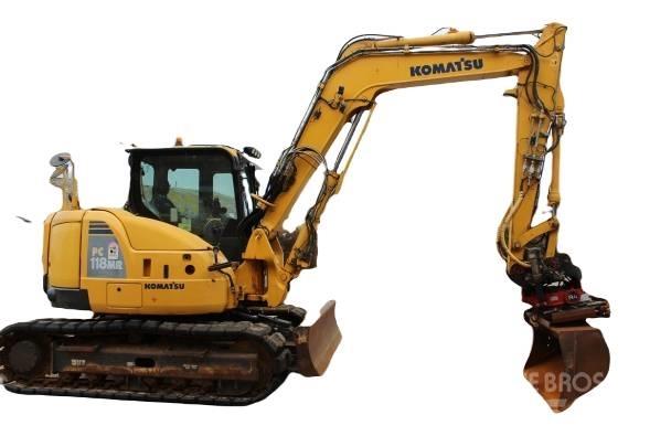 Komatsu PC 118 MR-8 Plataformas y cucharones
