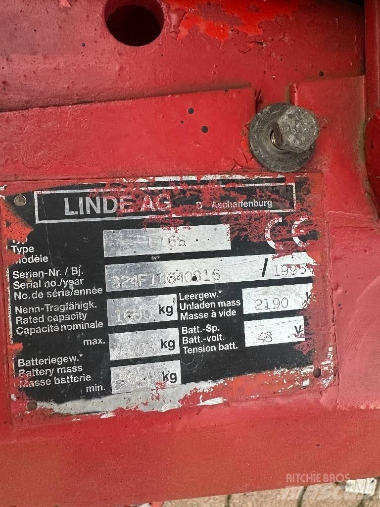 Linde E 16 S Carretillas de horquilla eléctrica