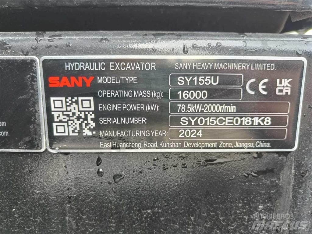 Sany SY155U Excavadoras de cadenas