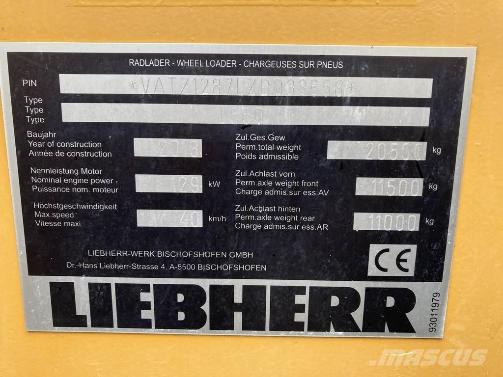 Liebherr L 550 Cargadoras sobre ruedas