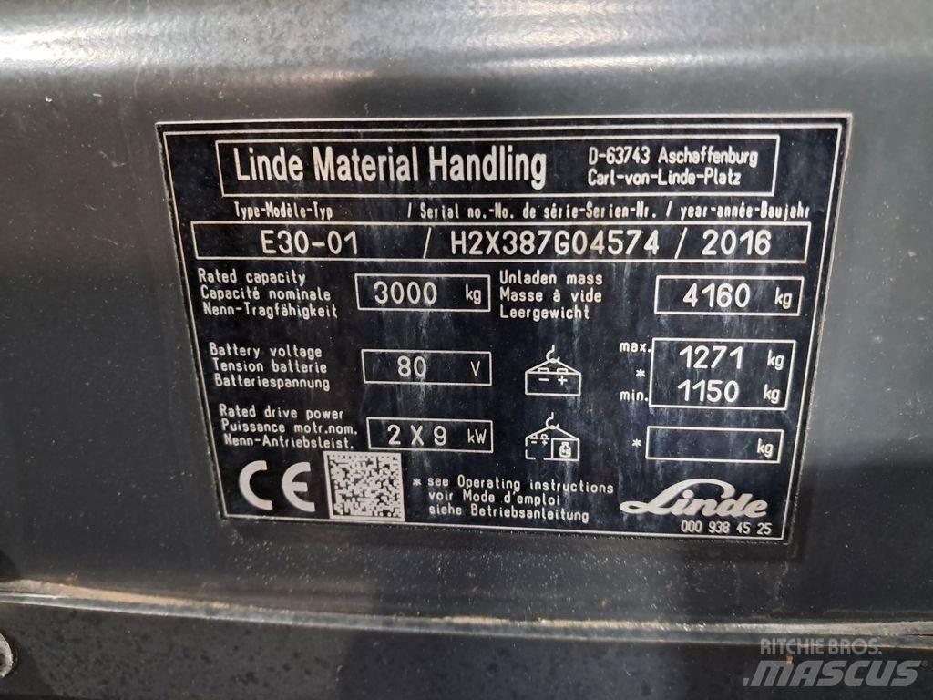 Linde E30-01 Carretillas de horquilla eléctrica