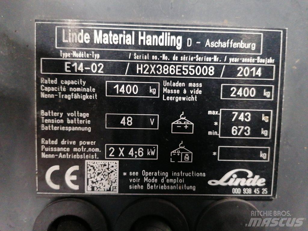 Linde E14-02 Carretillas de horquilla eléctrica