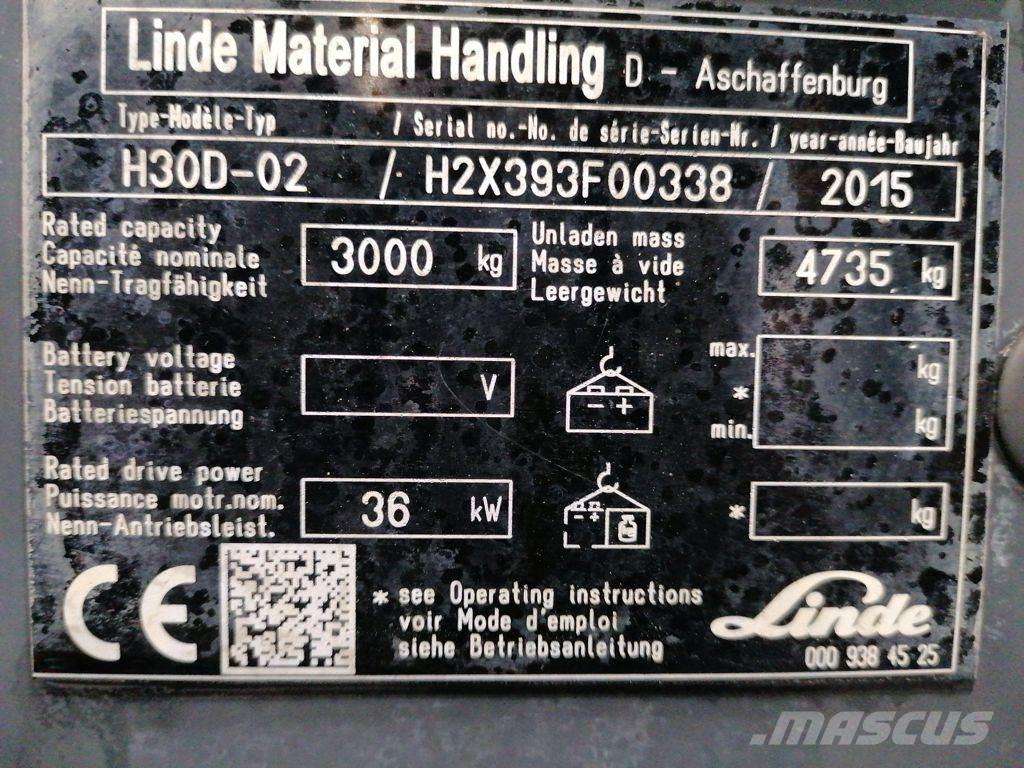 Linde H30D-02 Carretillas diesel