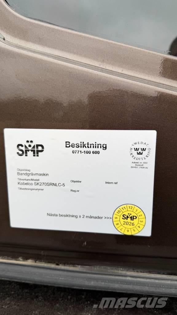 Kobelco SK 270 LC Excavadoras de cadenas