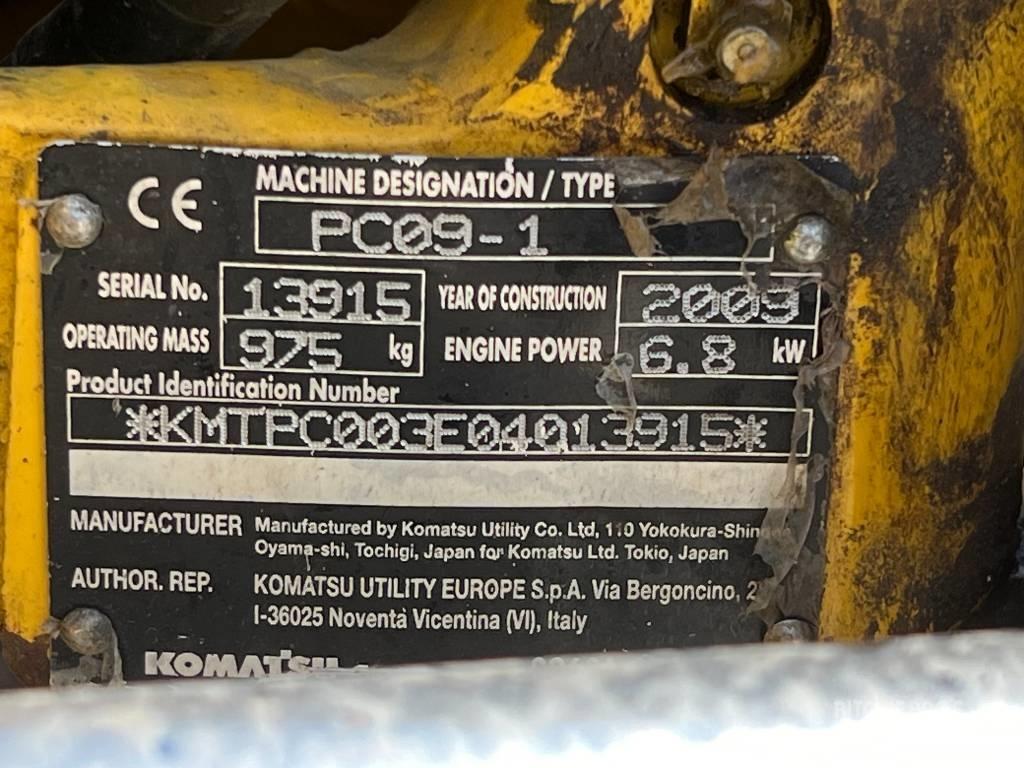 Komatsu PC 09-1 Mini excavadoras < 7t