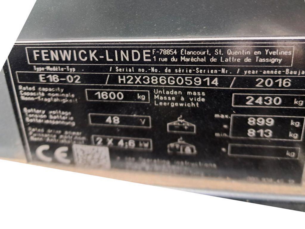 Linde E16-02 Carretillas de horquilla eléctrica