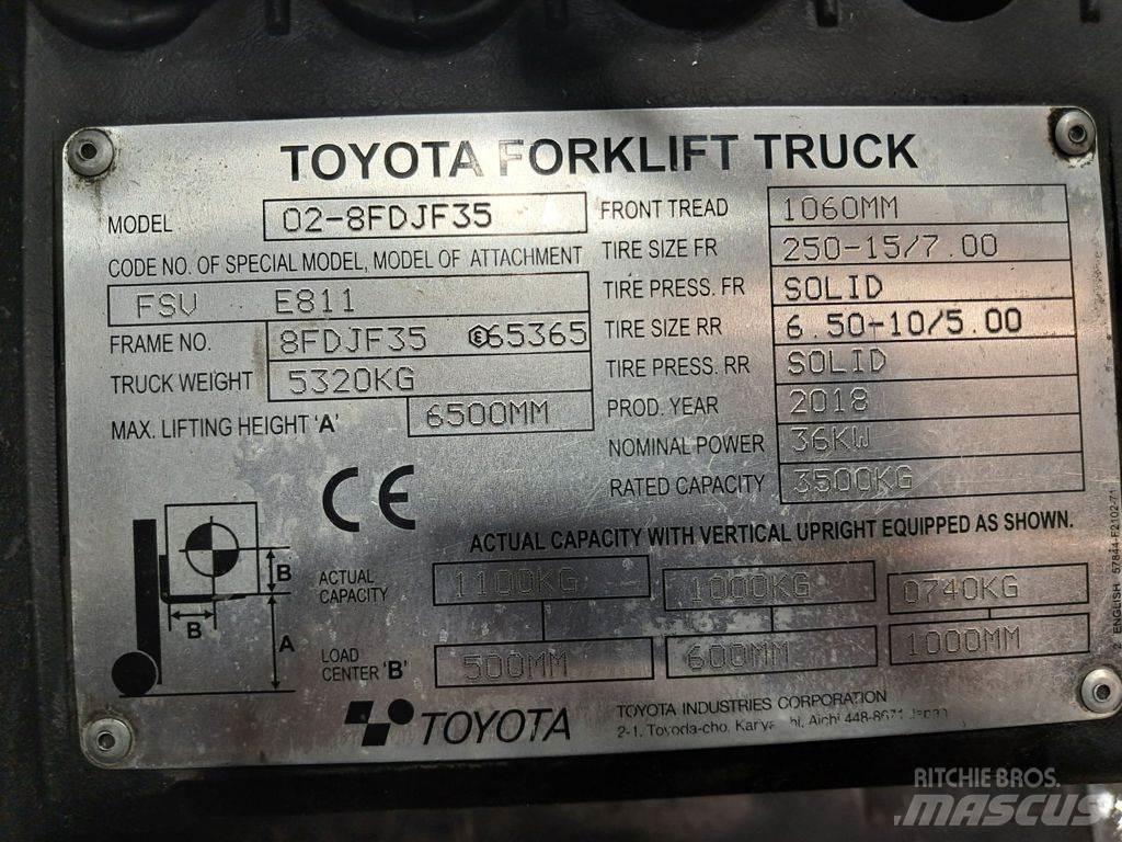 Toyota 02-8FDJF35 Carretillas diesel