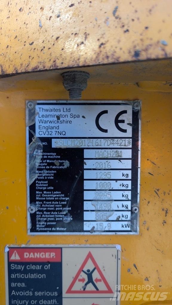 Thwaites 1 ton Dúmpers de obra