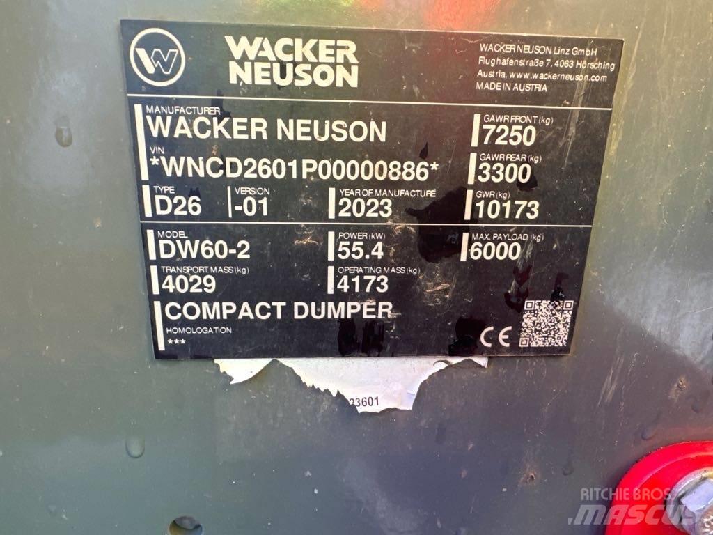 Wacker Neuson DW60-2 Dúmpers de obra