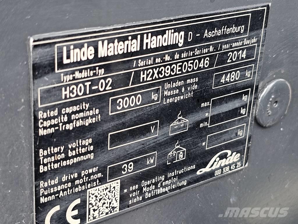 Linde H30T-02 Carretillas LPG