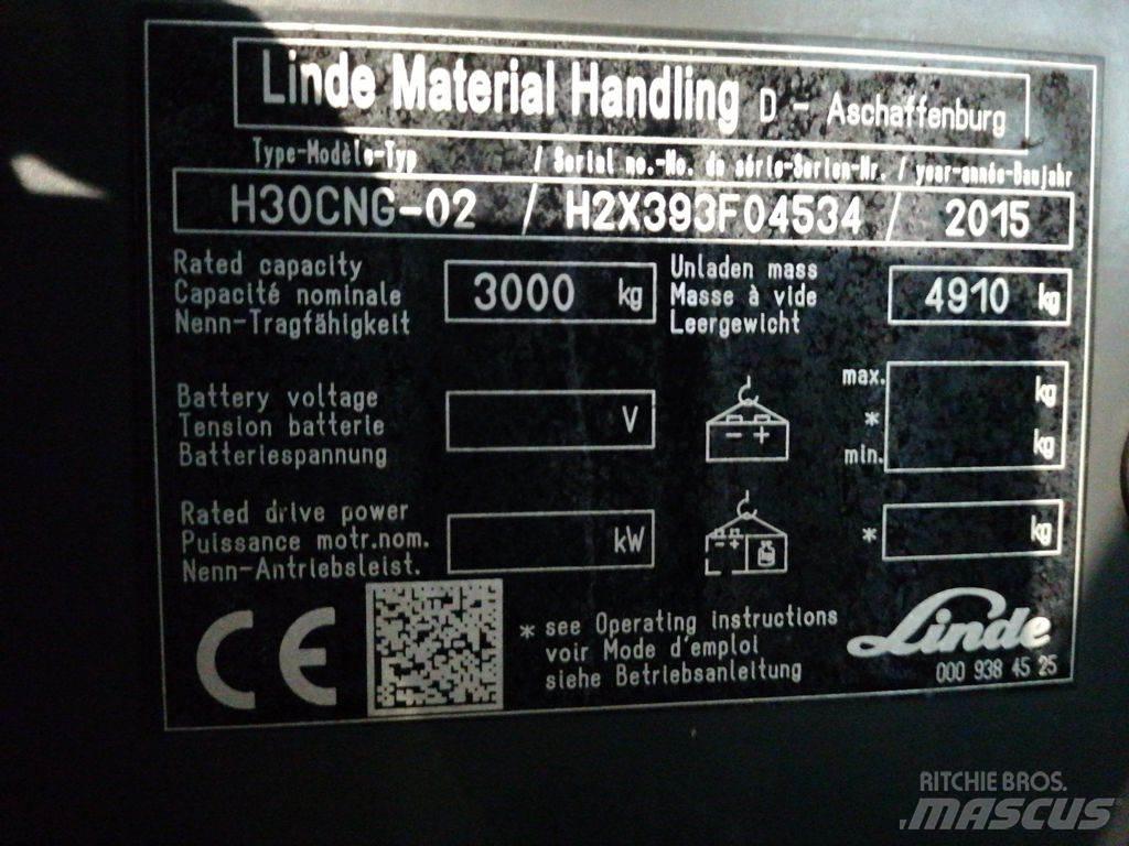 Linde H30TCNG-02 Carretillas LPG