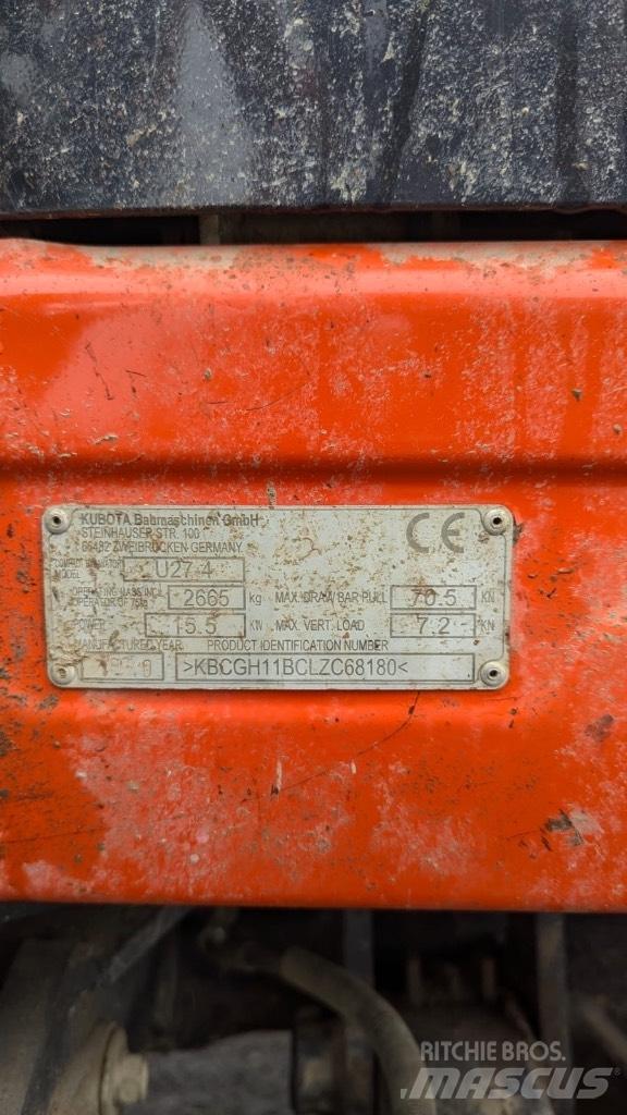 Kubota U 27-4 Mini excavadoras < 7t