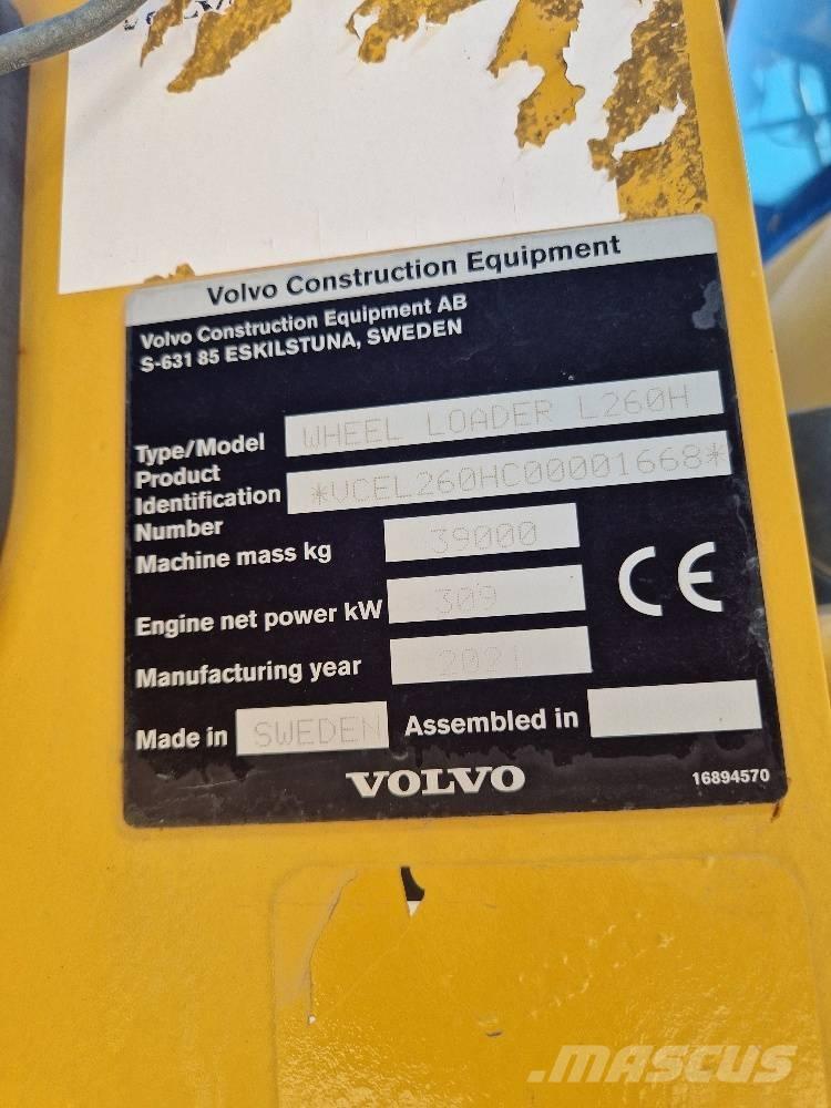Volvo L 260 H Cargadoras sobre ruedas
