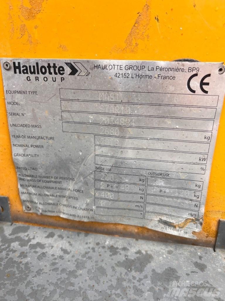 Haulotte Star 10 Plataformas de trabajo telescópica