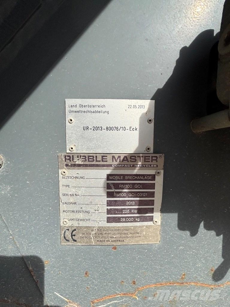 Rubble Master RM 100 Trituradoras móviles