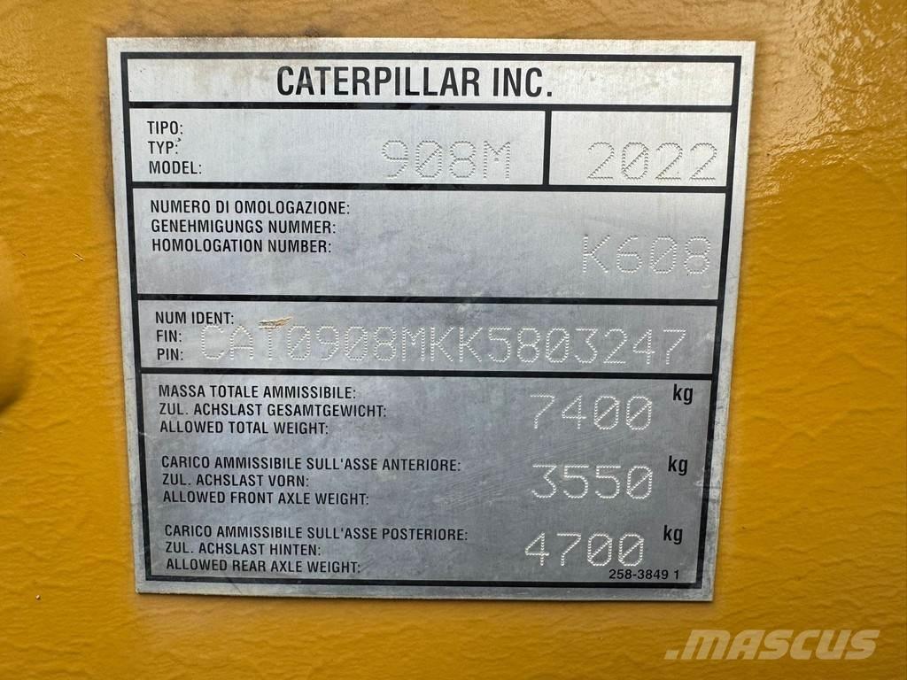CAT 908M Cargadoras sobre ruedas