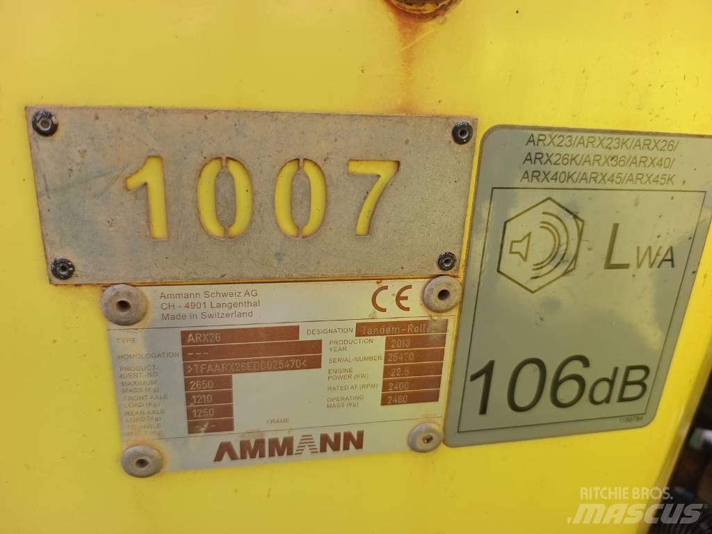 Ammann ARX 26 Rodillos de doble tambor