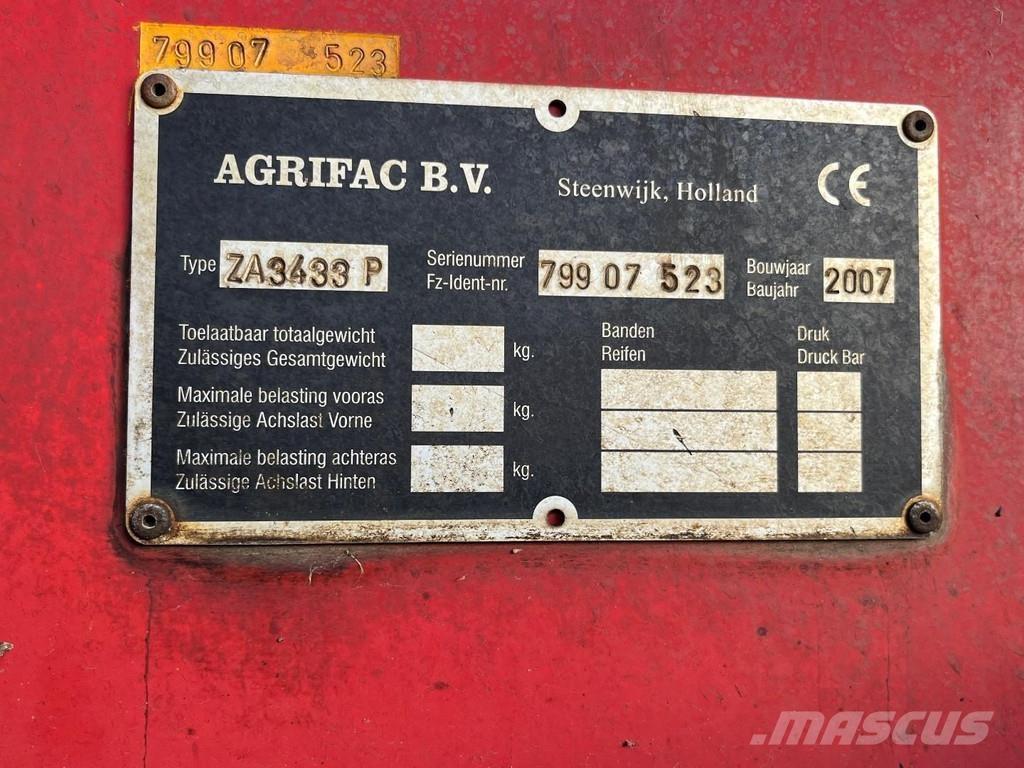 Agrifac ZA3433 Otros equipos para cosecha