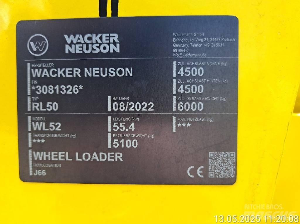 Wacker Neuson WL52 Cargadoras sobre ruedas