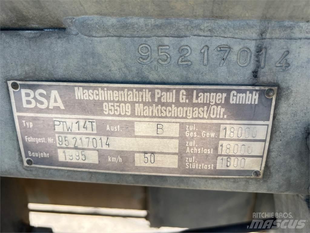 BSA PTW 14 T Cisternas o cubas esparcidoras de purín
