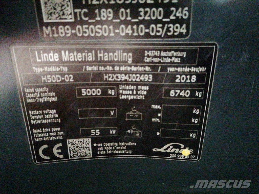 Linde H50D-02 Carretillas diesel