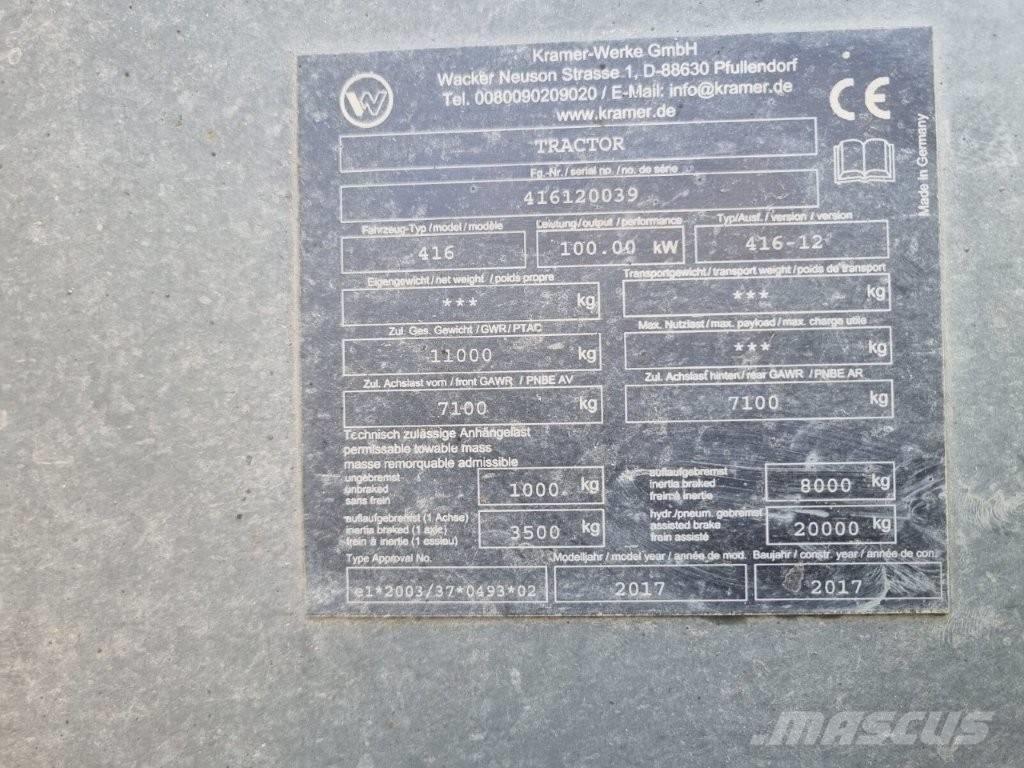 Kramer KT 447 Carretillas telescópicas