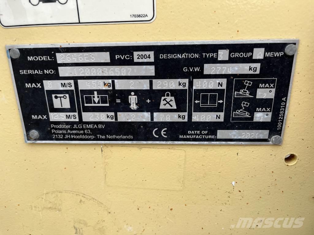 JLG 2646 ES Plataformas tijera