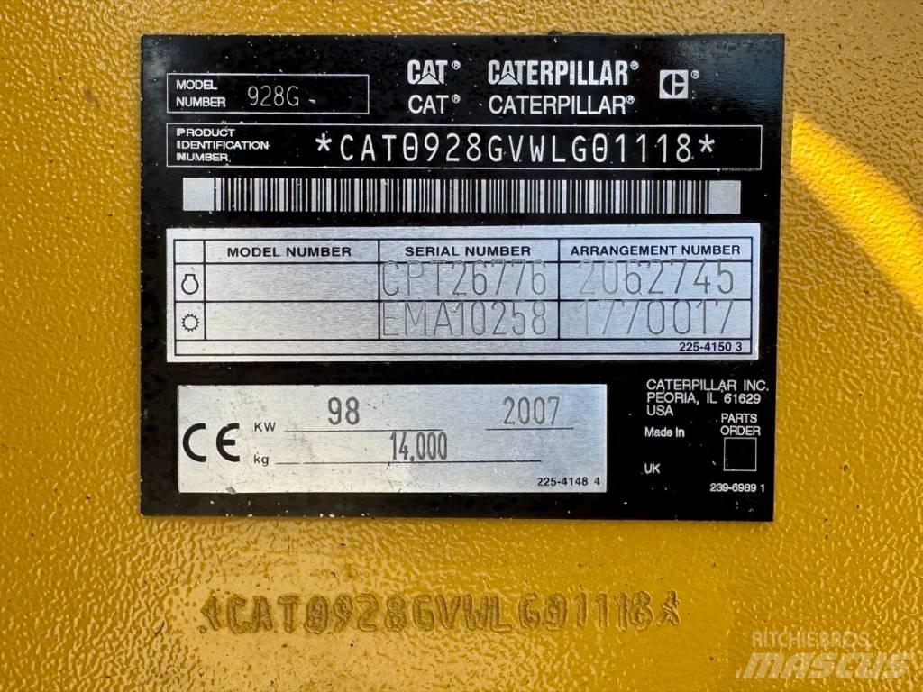CAT 928 G z Cargadoras sobre ruedas