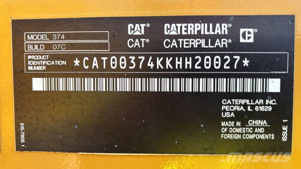 CAT 374 Excavadoras de cadenas