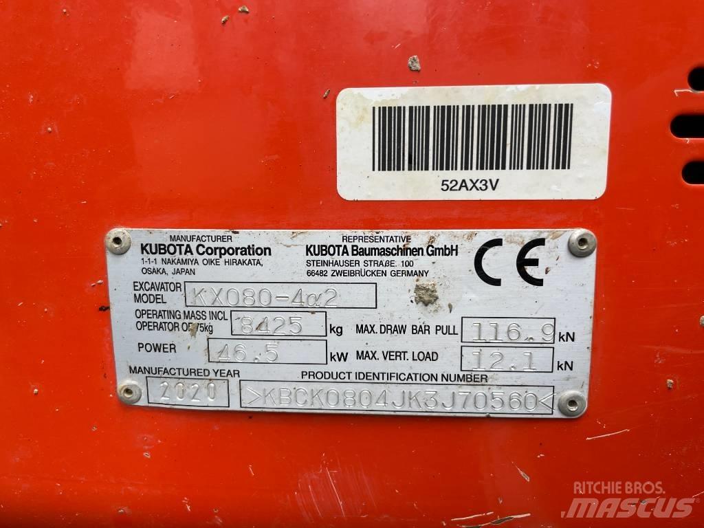 Kubota KX 080-4 Excavadoras 7t - 12t