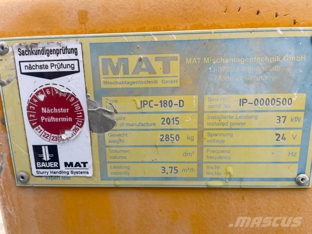 BAUER MAT IPC 180-D Construcción - Otros