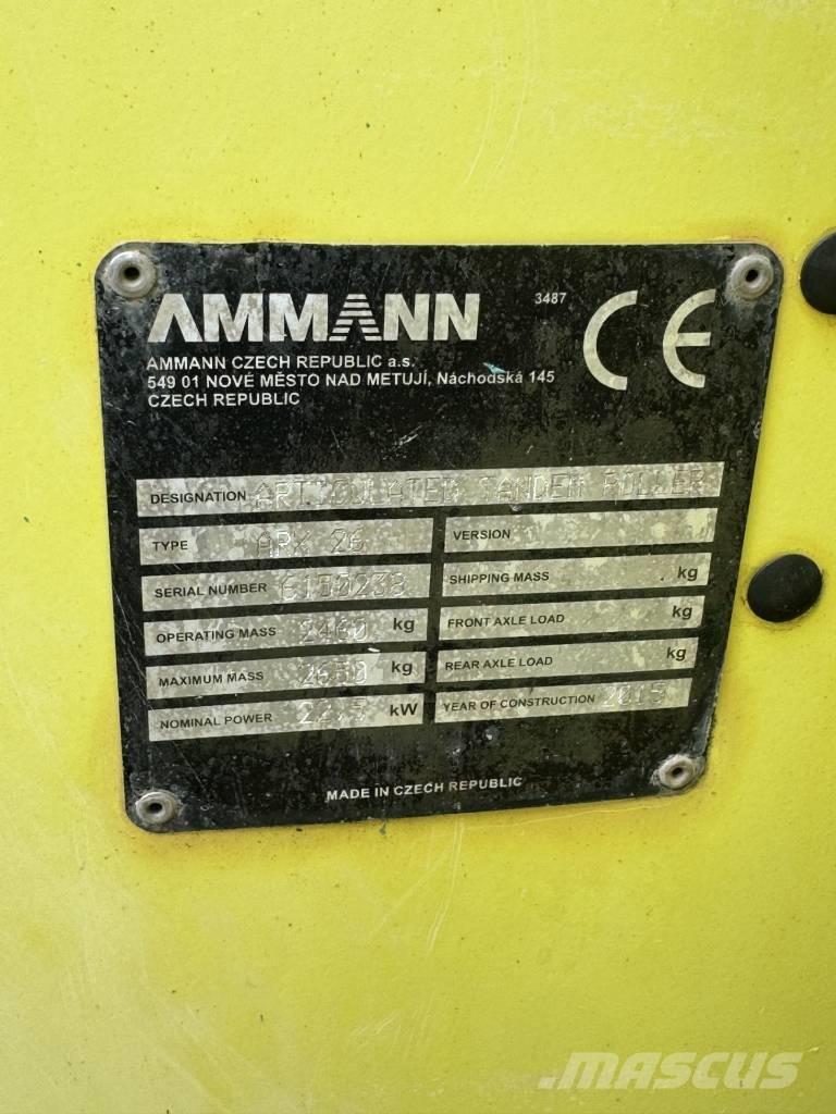 Ammann ARX 26 Rodillos de doble tambor