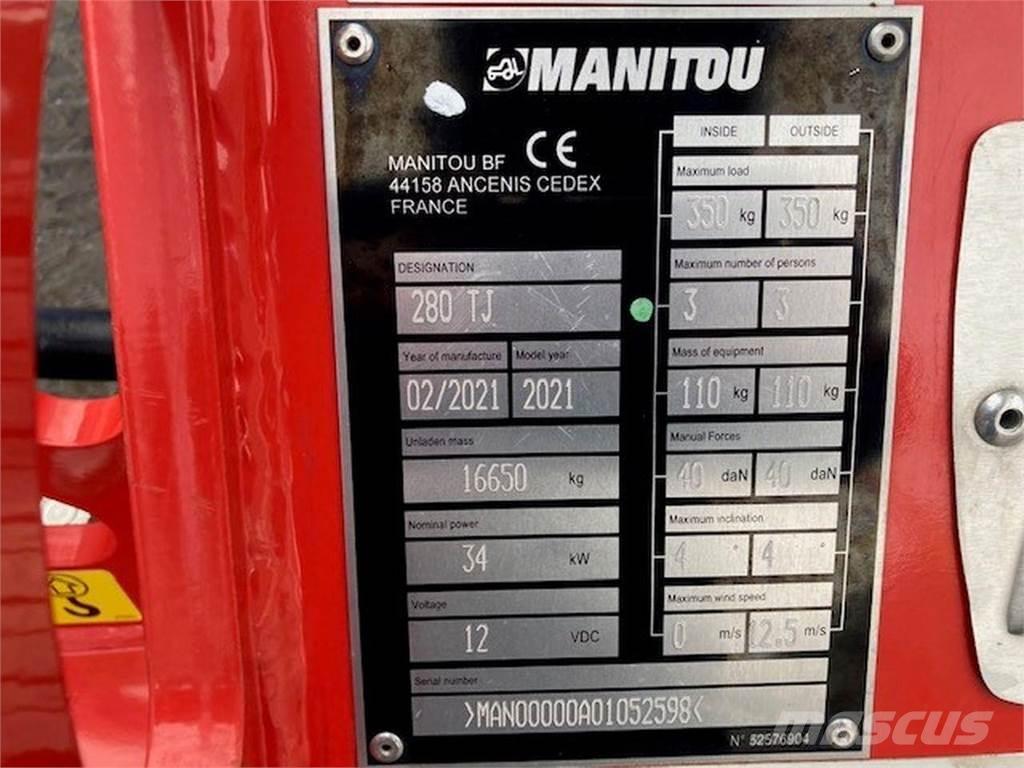 Manitou 280TJ Plataforma de trabajo articulada