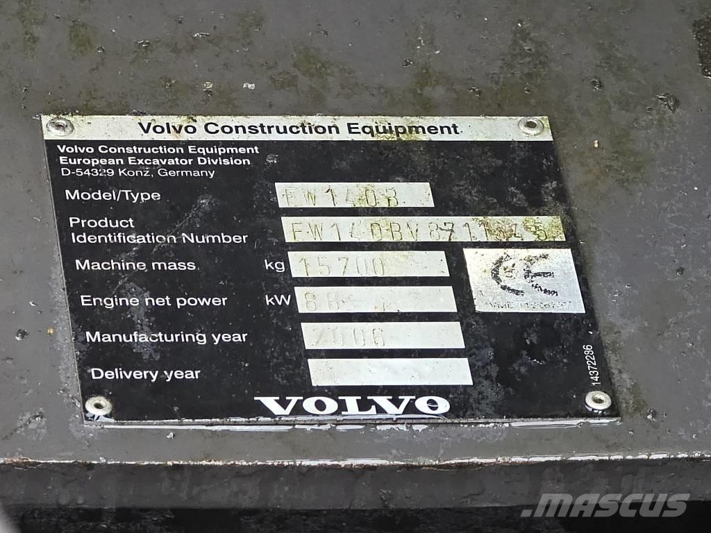 Volvo EW 140 B Excavadoras de ruedas