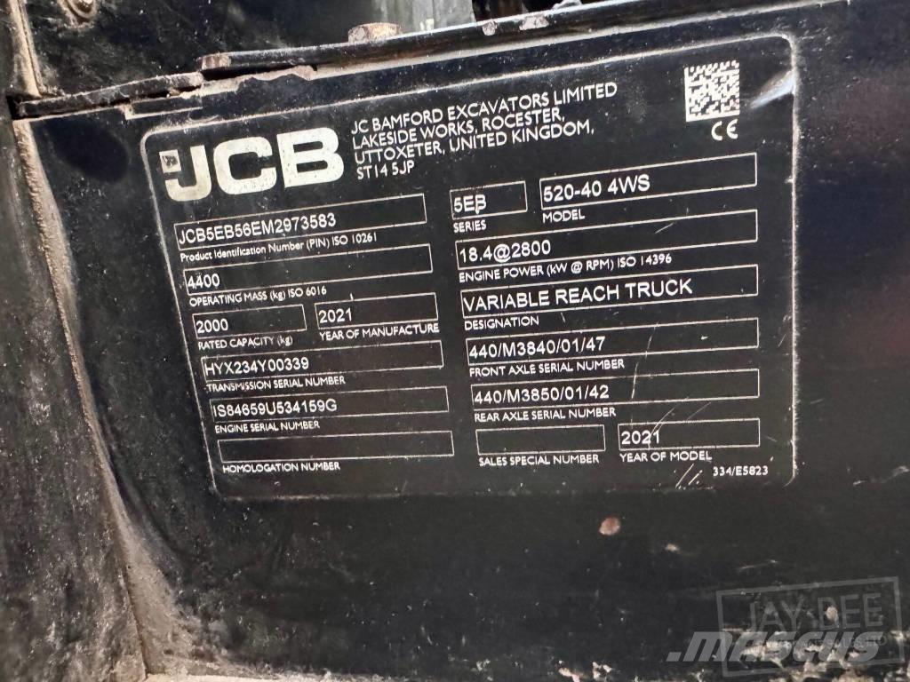 JCB 520-40 Carretillas telescópicas