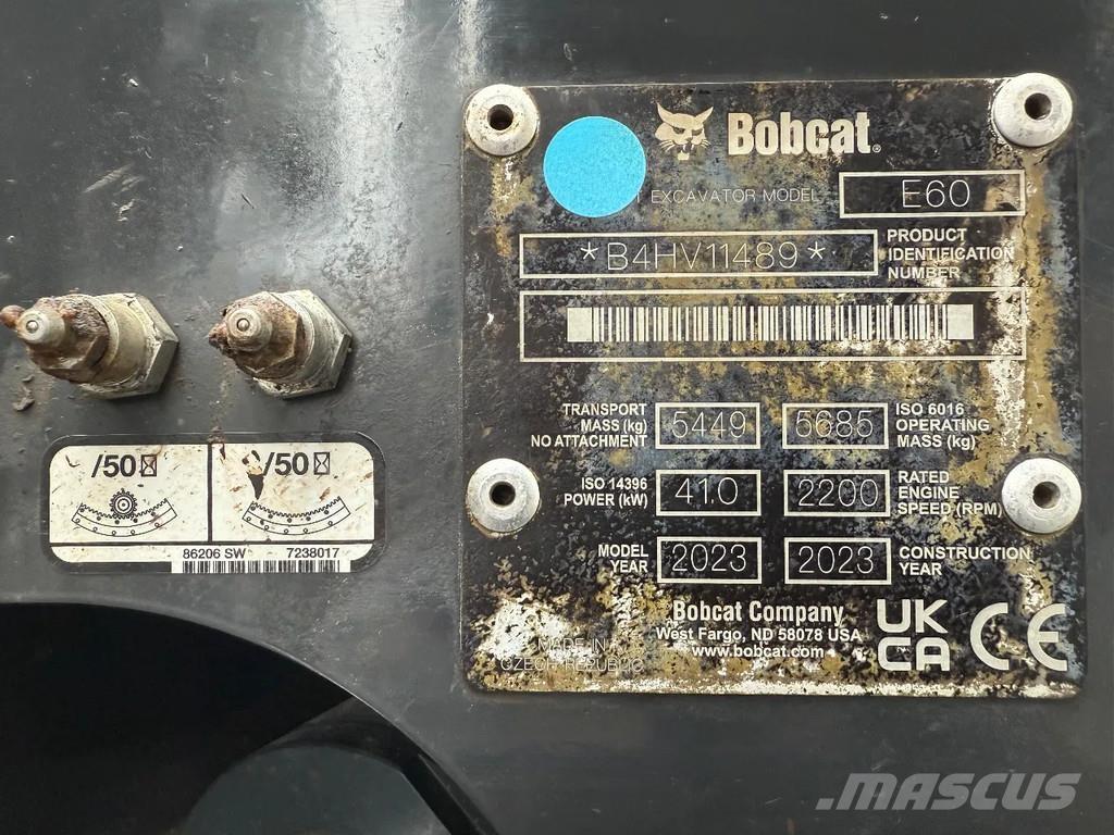 Bobcat E60 Mini excavadoras < 7t