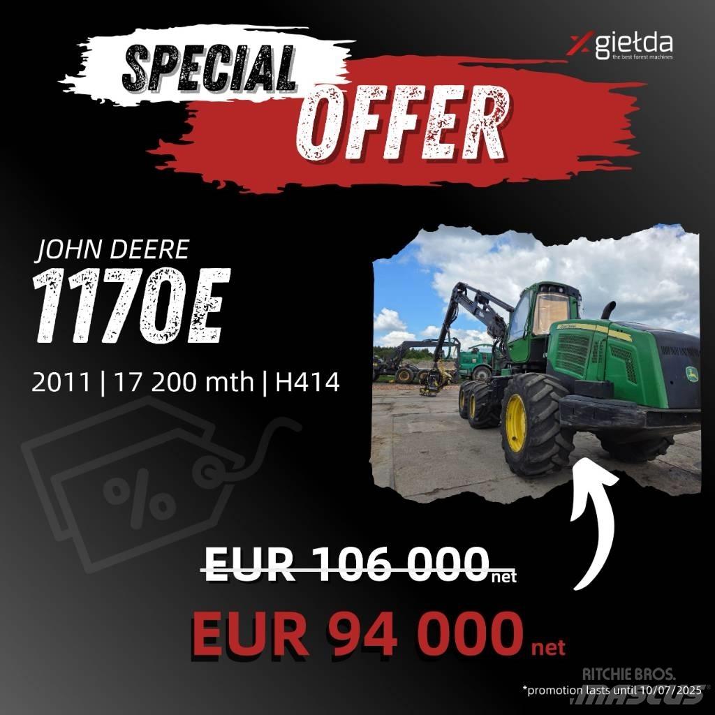 John Deere 1170 E Cosechadoras